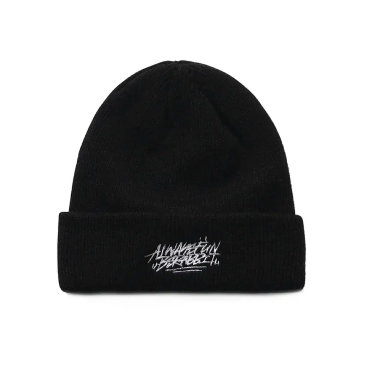 비에스레빗 비니 BSRAWF EMBR BEANIE BLACK